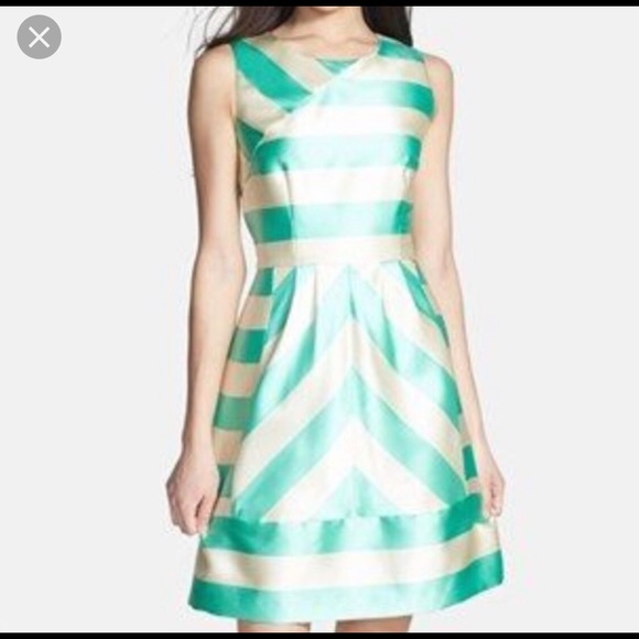 Modcloth 👗 Blue Chevron Dress NWOT size 16 & 12 - Picture 3 of 8